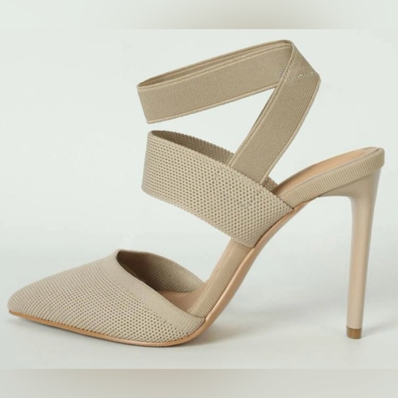 Elegant sexy beige heels. New. Never worn - Picture 2 of 3